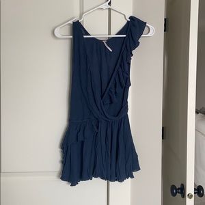 Free People Ruffle Tank